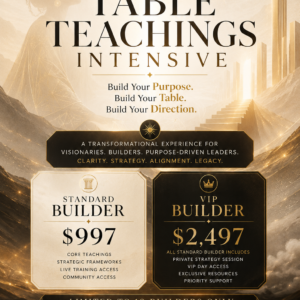 Table Teachings Intensive